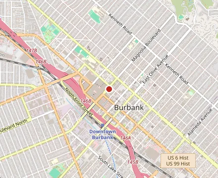 Map showing Cafe O Hookah Lounge
