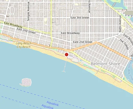 Map showing Belmont Brewing Co