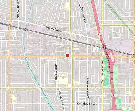 Map showing Sam’s Eatery