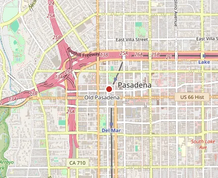 Map showing Tea Rose Garden