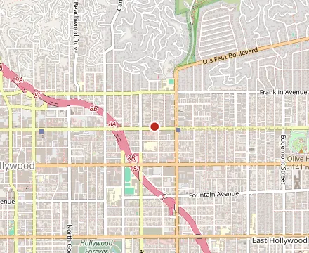 Map showing Ambue Restaurant