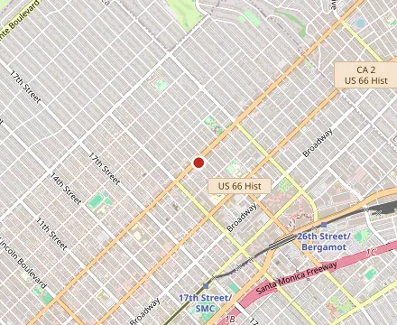 Map showing Sushi Kanpai Santa Monica