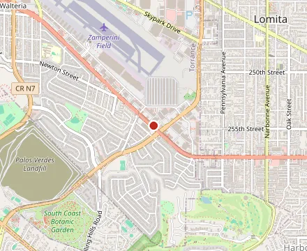 Map showing Gaetano's Restaurant