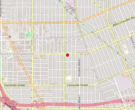 Map showing The Magnolia Grille
