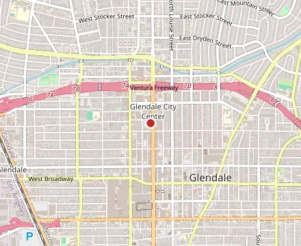 Map showing Grillers Mediterranean Kitchen