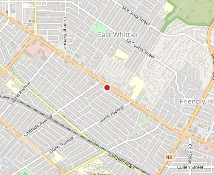 Map showing Norm's Famous Charbroiled Burgers