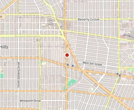 Map showing Lawry's The Prime Rib - Beverly Hills