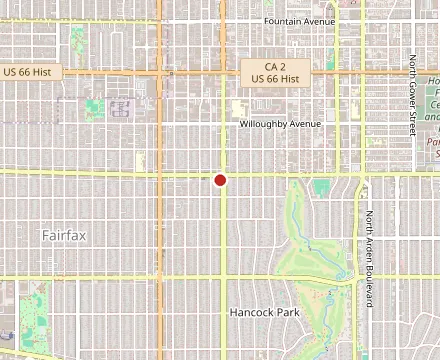 Map showing Pizzeria Mozza