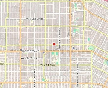 Map showing Quarters Korean BBQ