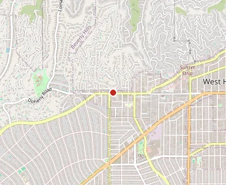 Map showing Night + Market Weho