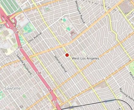 Map showing Taste of Tehran Restaurant