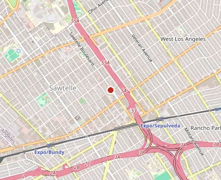 Map showing Tsujita LA Artisan Noodle