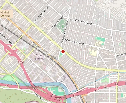 Map showing Juice Stop