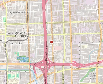 Map showing Taco's & Mariscos El Antojito