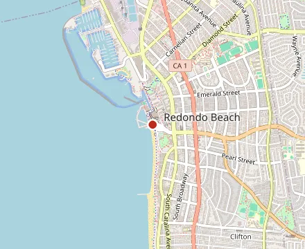 Map showing Barney's Beanery