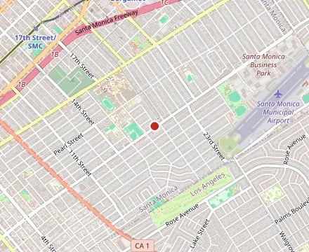 Map showing Cafe Bolivar