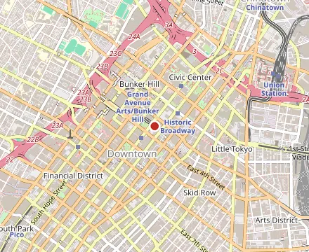 Map showing Horse Thief BBQ