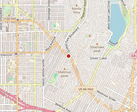 Map showing Bacari Silverlake