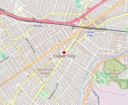 Map showing 33 Taps Culver City