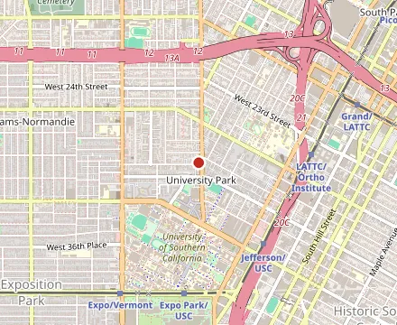 Map showing Study Hall