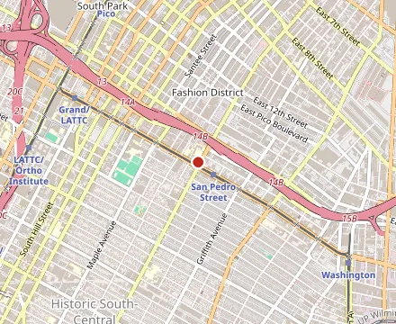Map showing King Taco