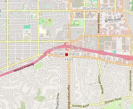 Map showing The Local Peasant - Woodland Hills