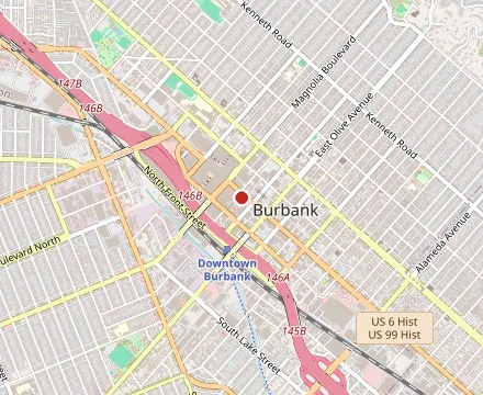 Map showing Finney's Crafthouse - Burbank