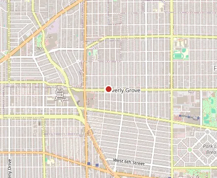 Map showing Pad Thai On Beverly