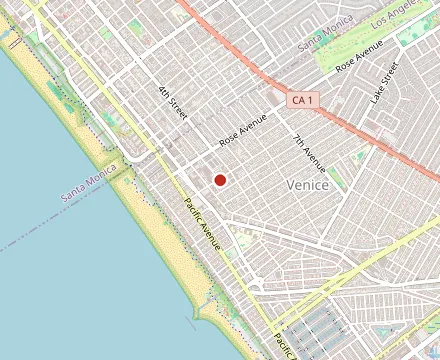 Map showing Gjusta