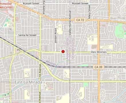 Map showing Tubby's Tavern
