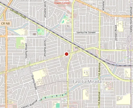 Map showing Arturo's Puffy Taco