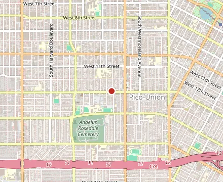 Map showing Dino's Famous Chicken