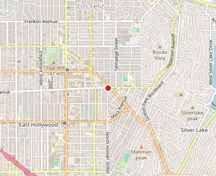 Map showing The Kitchen