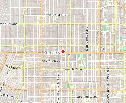 Map showing BCD Tofu House