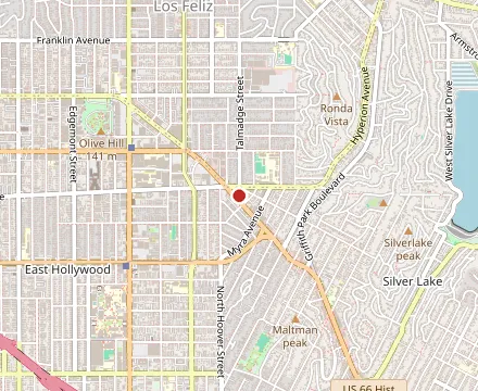 Map showing My Vegan Gold