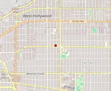 Map showing Carlitos Gardel Argentine Steakhouse