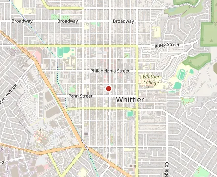 Map showing Greenleaf Cafe