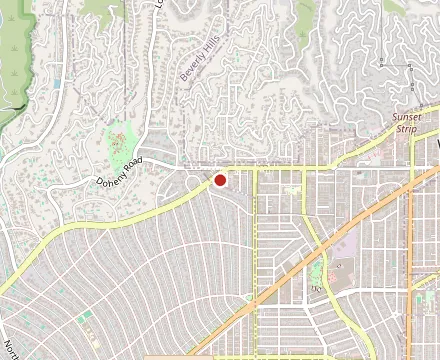 Map showing Soho House West Hollywood