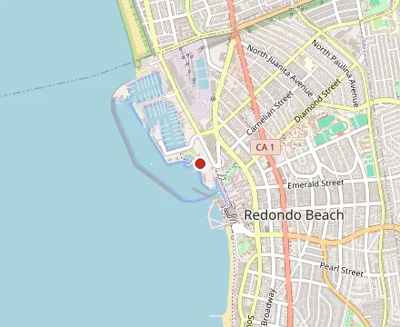 Map showing California Surf Club