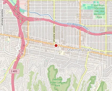 Map showing Mel's Drive-In