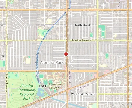 Map showing La Villa Mexican Food