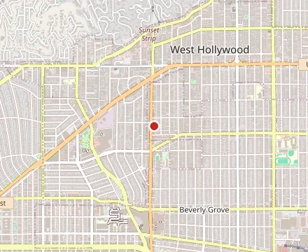 Map showing Koi Los Angeles