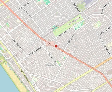 Map showing Baby Blues BBQ