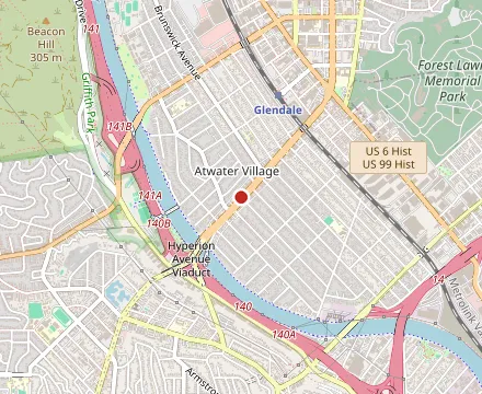 Map showing Dune