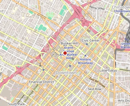 Map showing Nick + Stef's Steakhouse