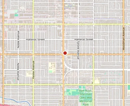 Map showing Silverlake Ramen - Van Nuys