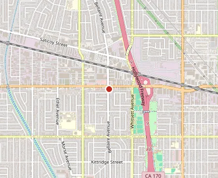 Map showing El Manguito Restaurant