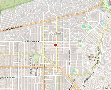 Map showing Ye Rustic Inn