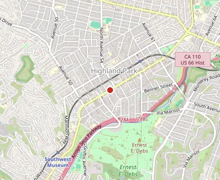 Map showing Metro Balderas Restaurant