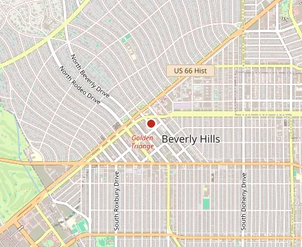Map showing Porta Via Beverly Hills